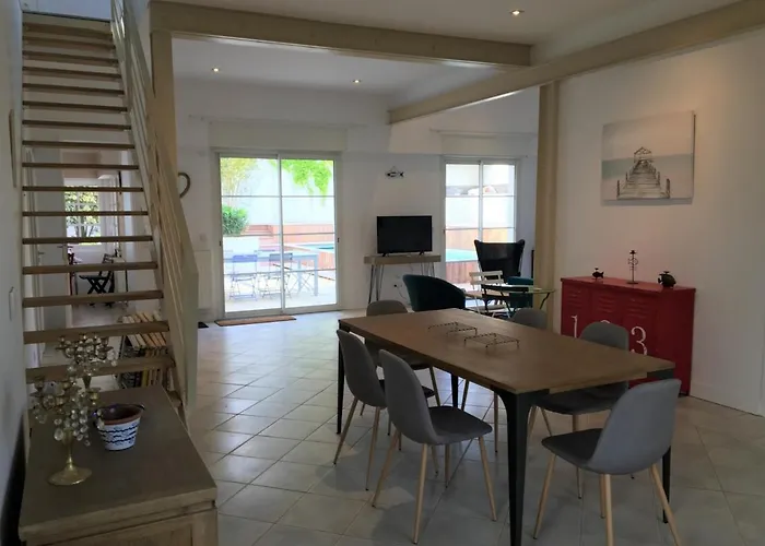 Villa Moderne 4 Chambres, Piscine Chauffee, Wi-fi, Proche Et Commerces, - Fr-1-374-147 Arcachon